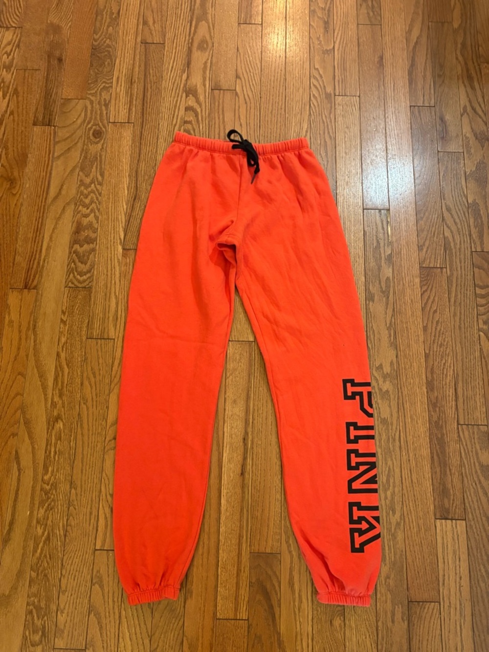 Vintage Victorias Secret PINK Logo Graphic Sweatpants with Black Drawstring